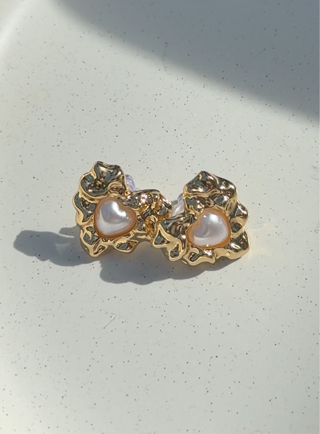 coastal heart earrings