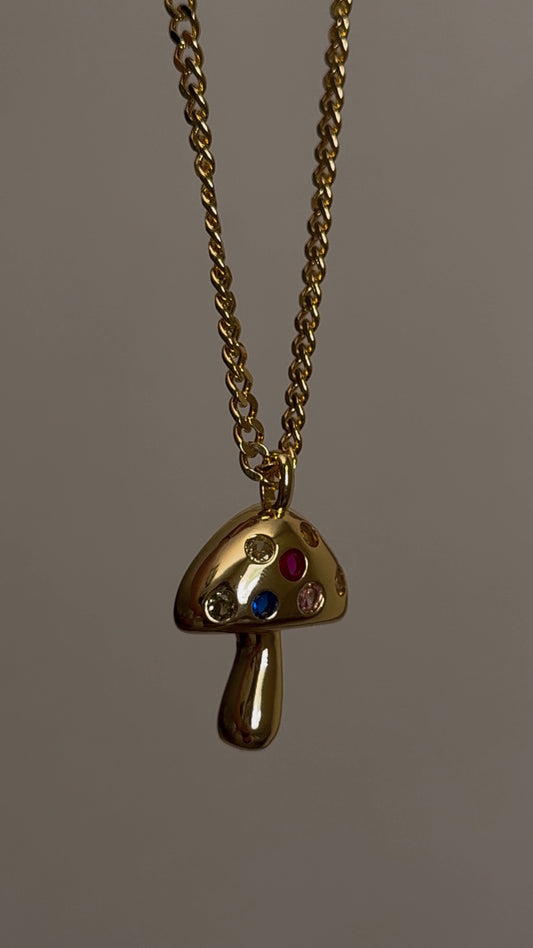 Mushroom necklace