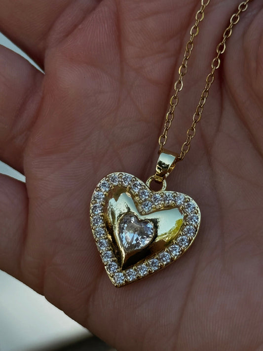 Diamond heart necklace